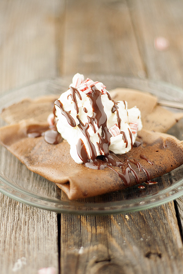 peppermint mocha crepes