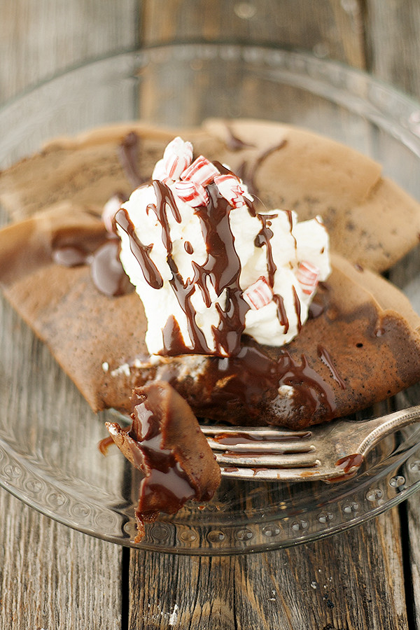 peppermint mocha crepes