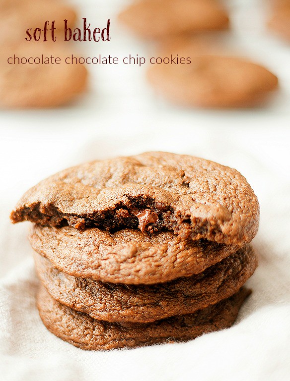 SUPER soft and extra chocolaty | soft baked chocolate chocolate chip cookies
