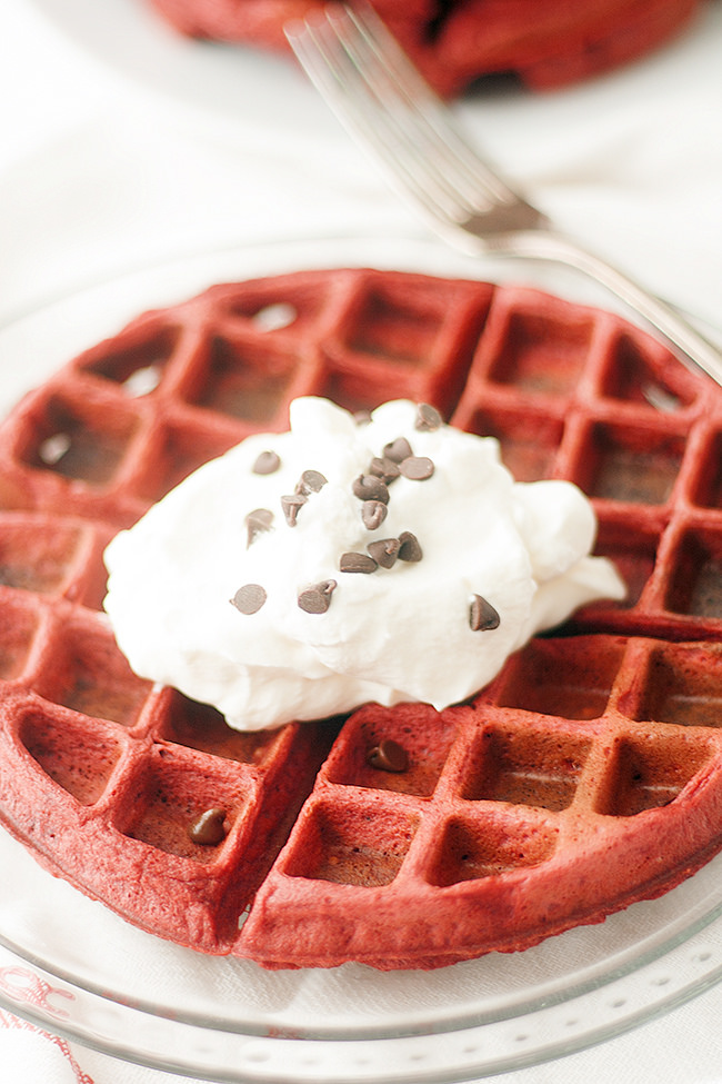 red velvet waffles