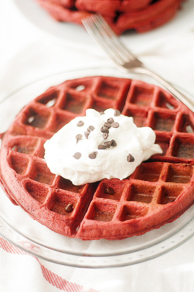 red velvet waffles
