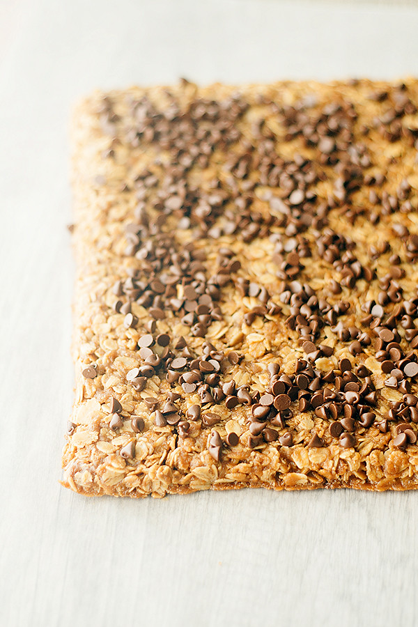 chewy peanut butter chocolate hip granola bars