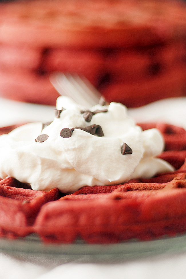 red velvet waffles