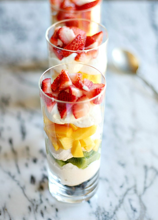Fresh Fruit Cheesecake Mousse