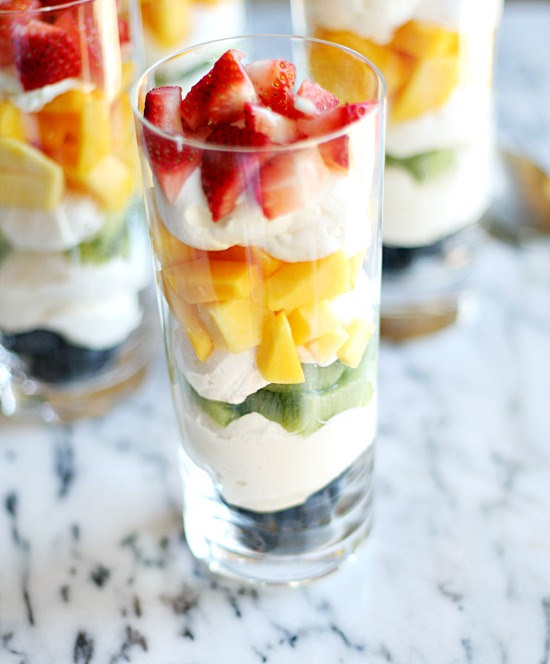 Fresh Fruit Cheesecake Mousse