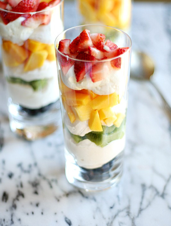 Fresh Fruit Cheesecake Mousse