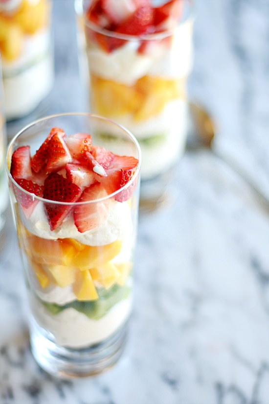 Fresh Fruit Cheesecake Mousse