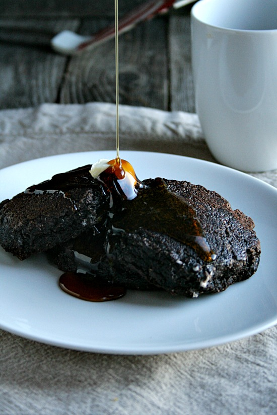 Chocolate Gingerbread Pancakes
