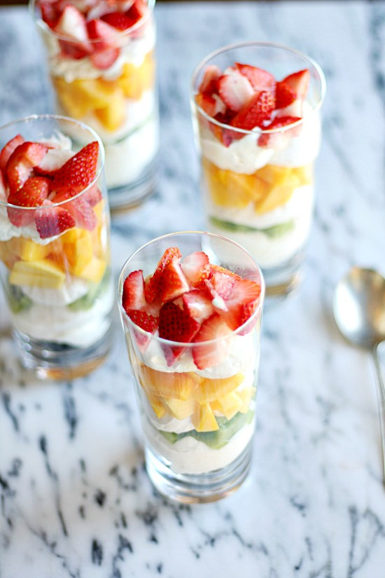Fresh Fruit Cheesecake Mousse