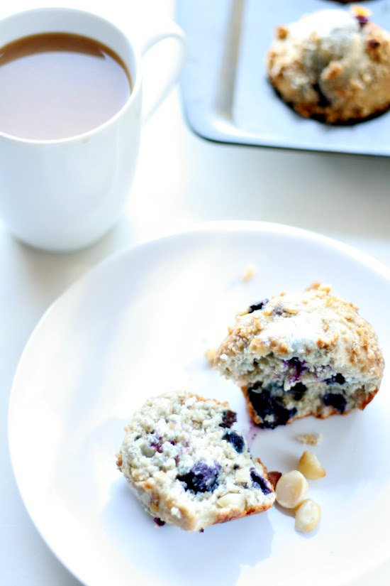 Blueberry Macadamia Muffins