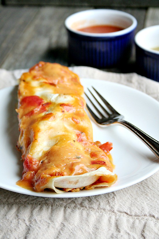 Campbell's Cheesy Chicken Enchiladas
