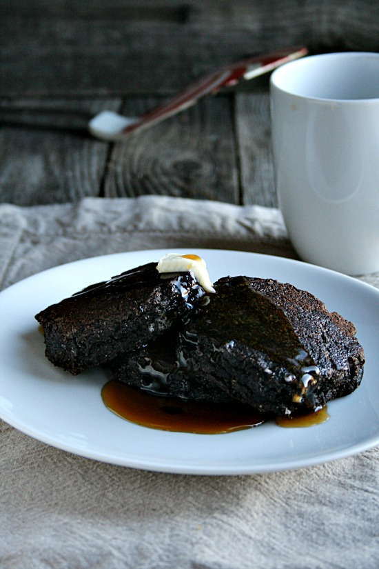 Chocolate gingerbread Pancakes