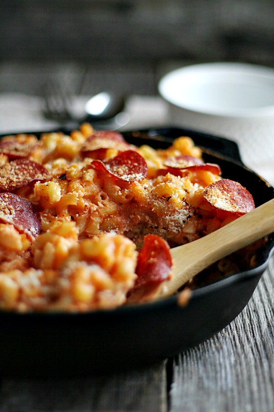 Pizza mac and Cheese