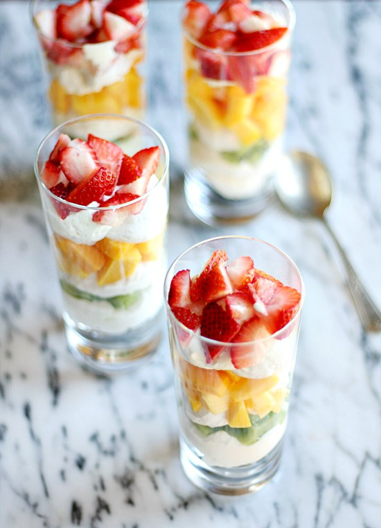 Fresh Fruit Cheesecake Mousse