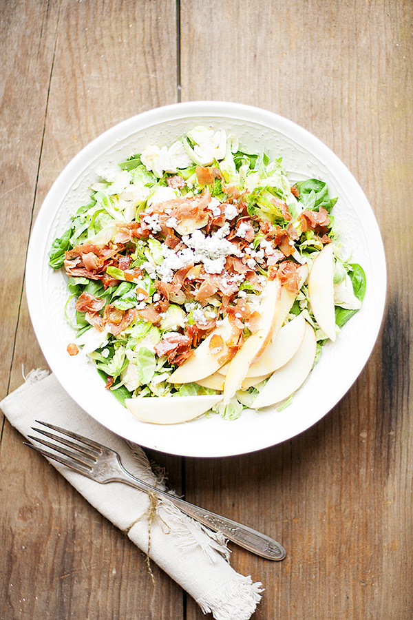 shaved Brussels sprout salad