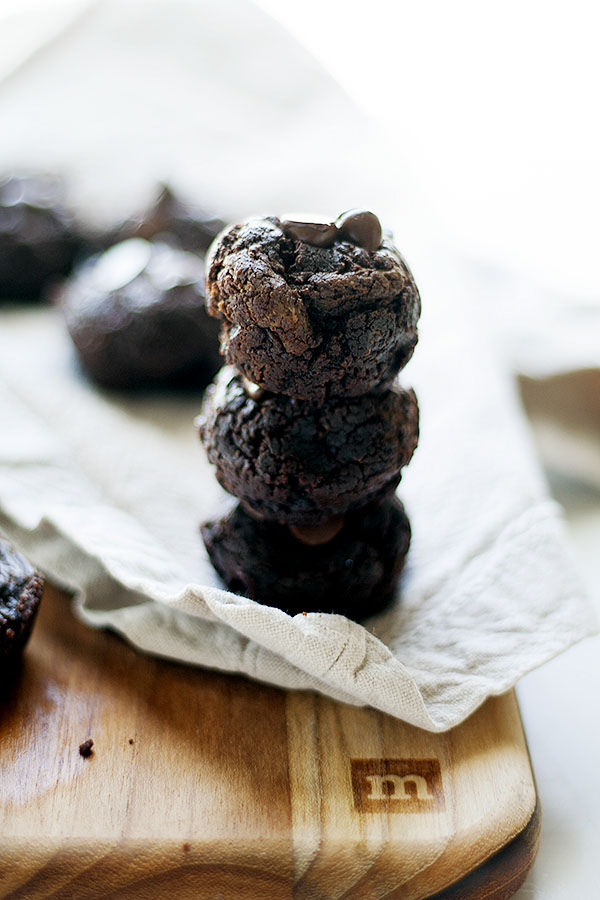 Chocolate PB Blender Muffins {made with avocado} 