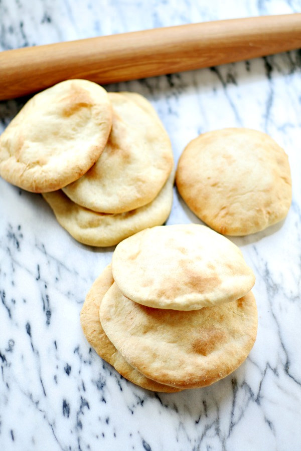 homemade pita bread