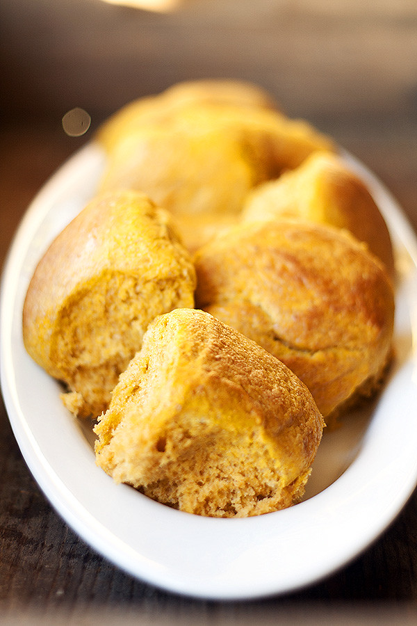 pumpkin wheat dinner rolls