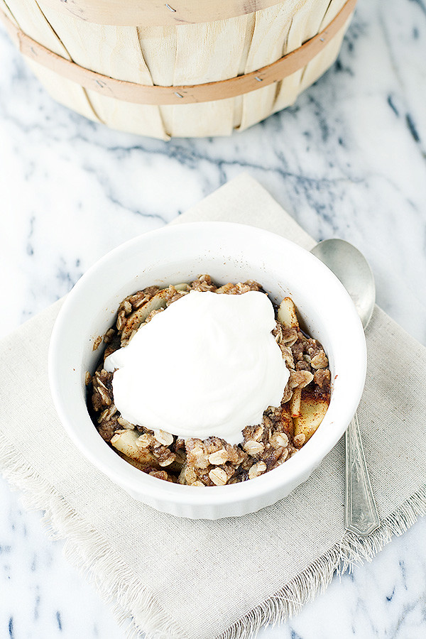 single serving apple crisp