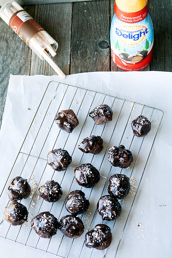 peppermint chocolate doughnut muffins