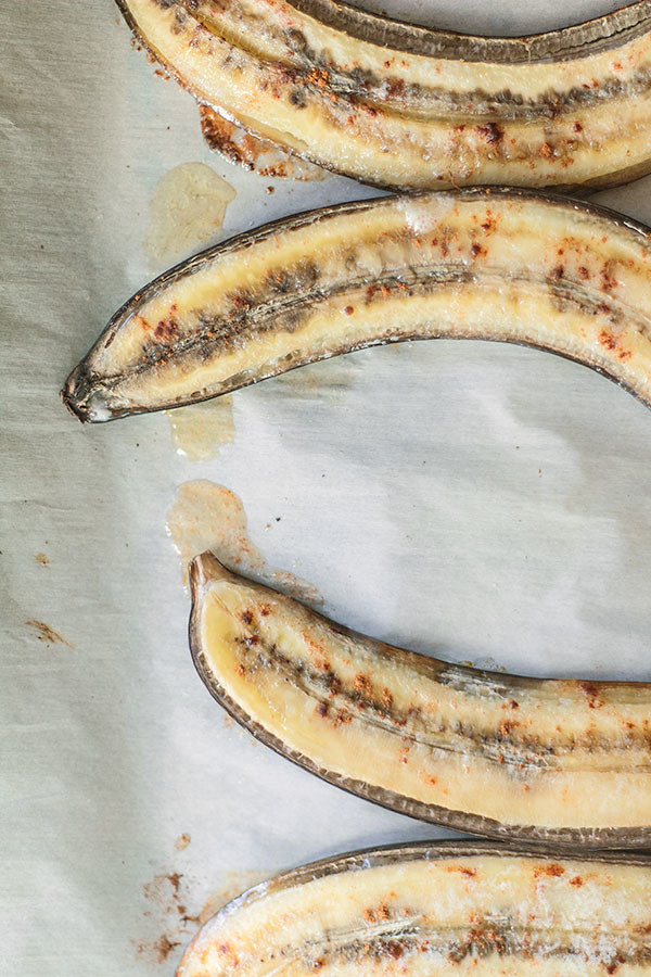 roasted banana pumpkin bread