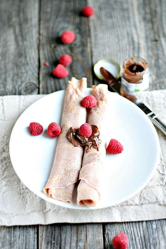Raspberry Crepes