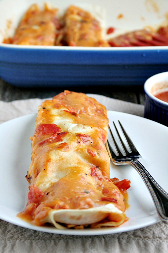 Easy Chicken and CheeseEnchiladas