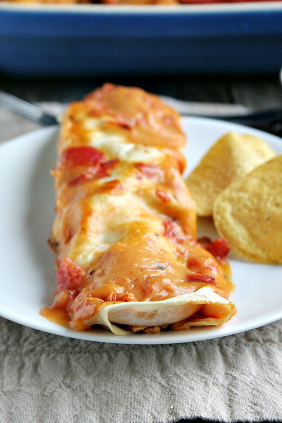 Chicken and Cheese Enchiladas