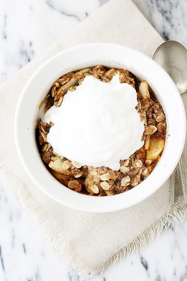 single serving apple crisp