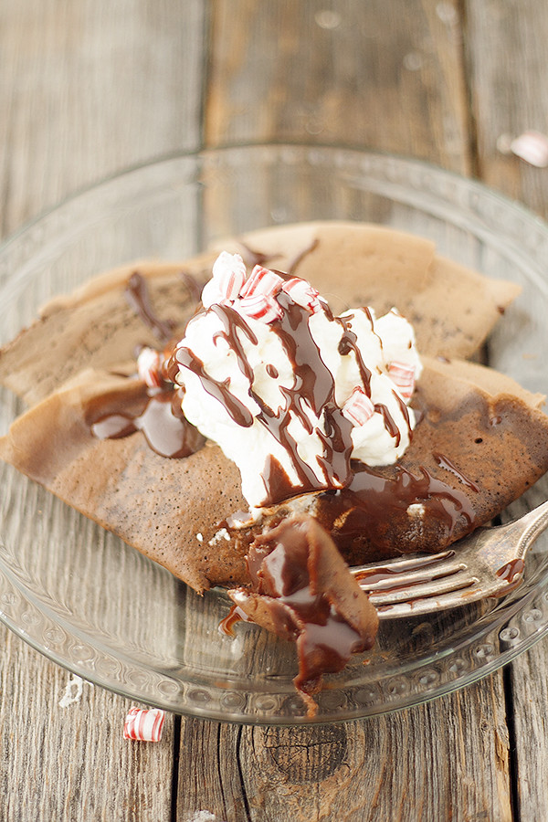 peppermint mocha crepes