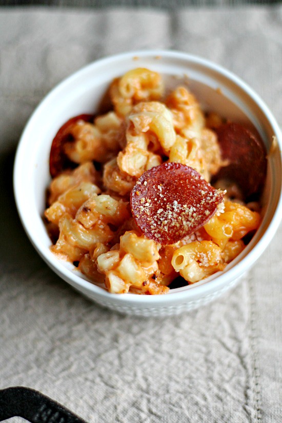 Pizza mac and Cheese