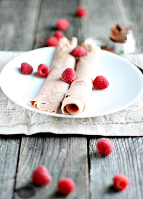 Raspberry Crepes