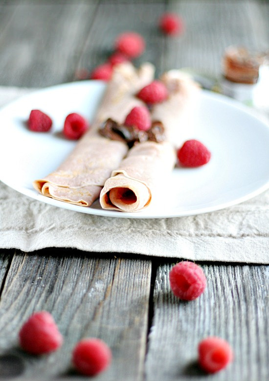 Raspberry Crepes