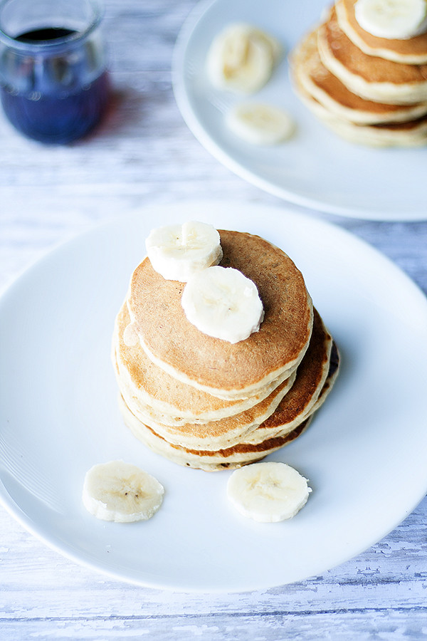 wheat free | dairy free banana nut pancakes #silkbloom @lovemysilk