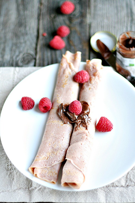 Raspberry Crepes