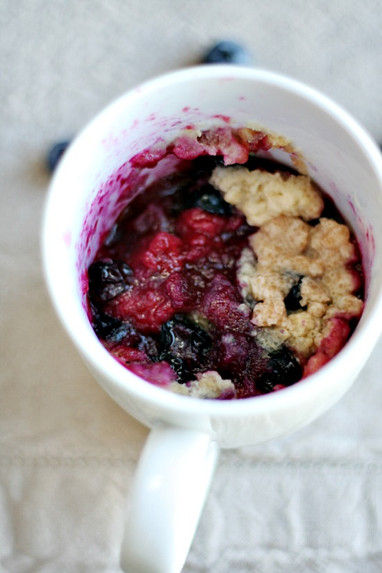 Blueberry Muffin in a Mug