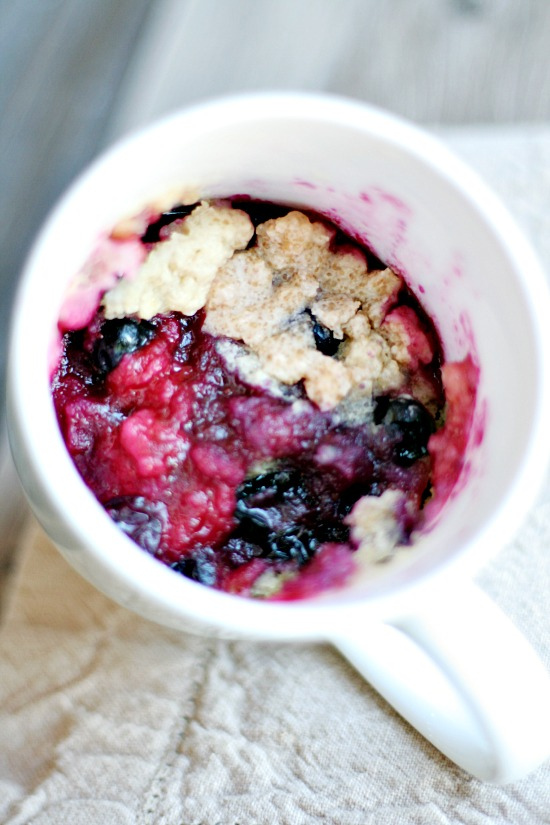 Blueberry Muffin in a Mug