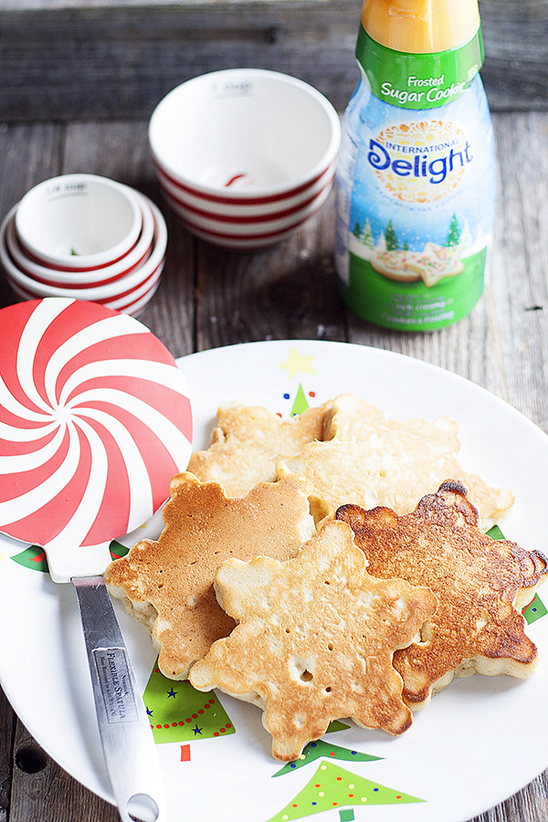 frosted sugar cookie pancakes