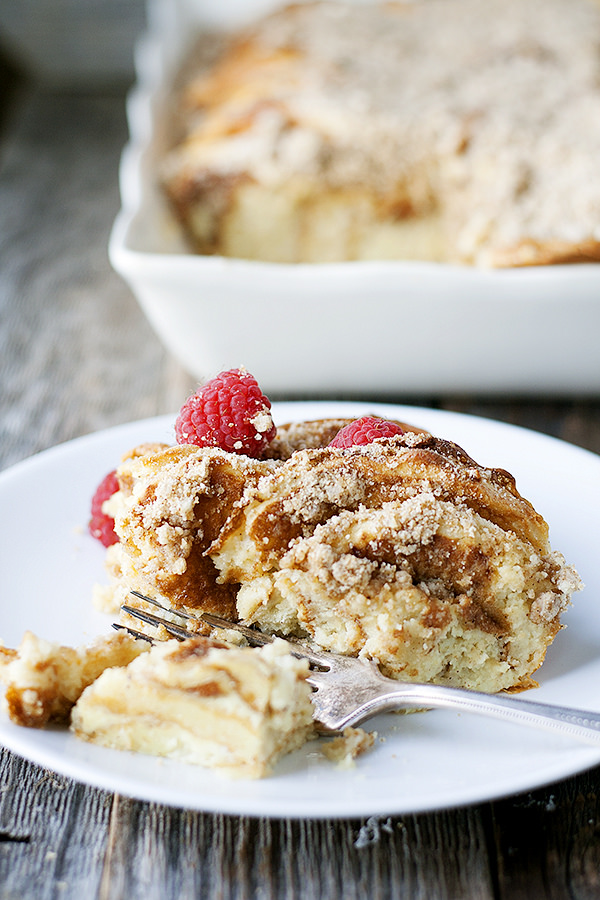easy overnight pancake casserole for breakfast or brunch