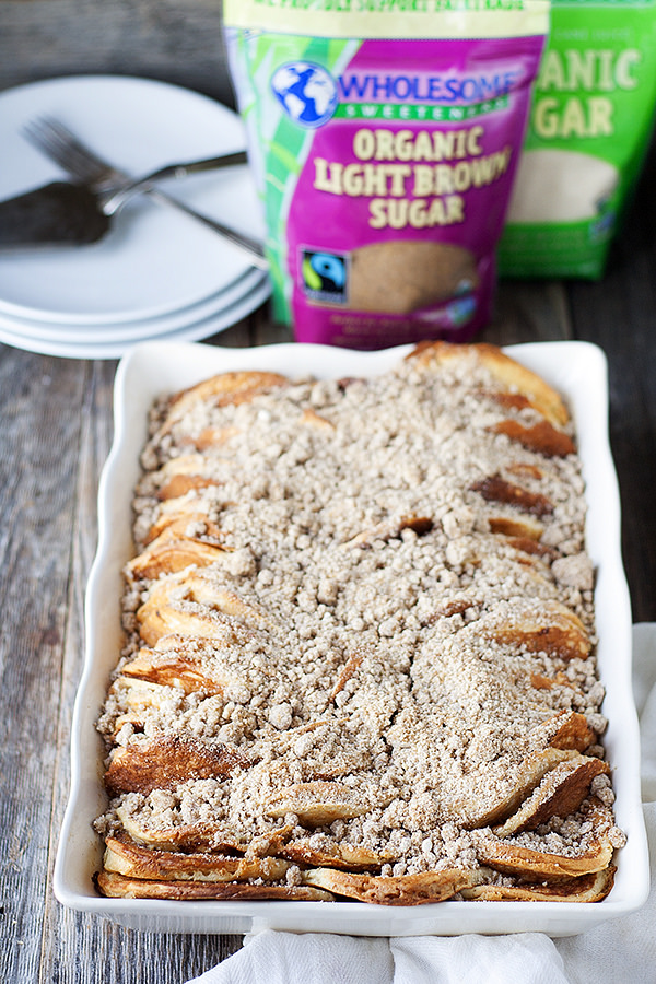 this overnight pancake casserole is an easy way to feed breakfast or brunch to a crowd