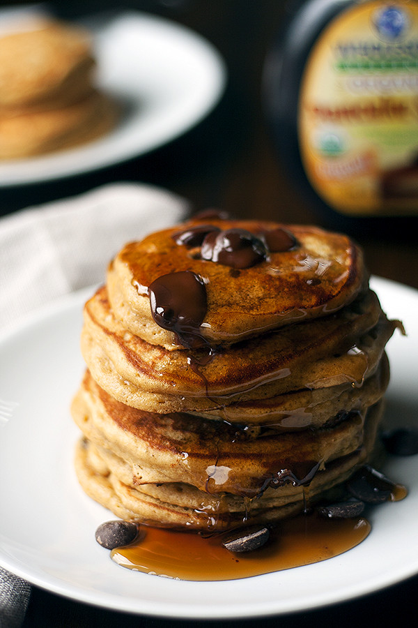 gingerbread chocolate chip pancakes