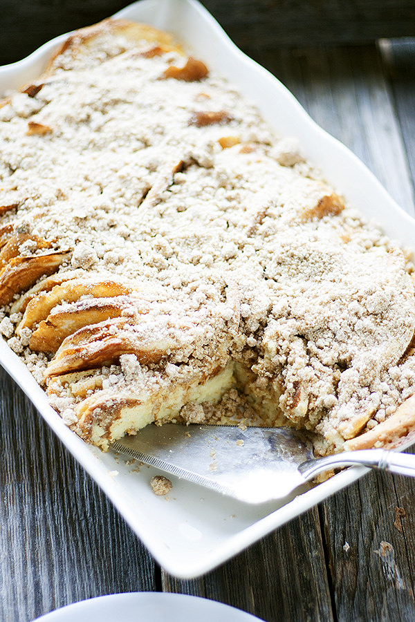 this easy overnight pancake casserole is perfect for breakfast or brunch