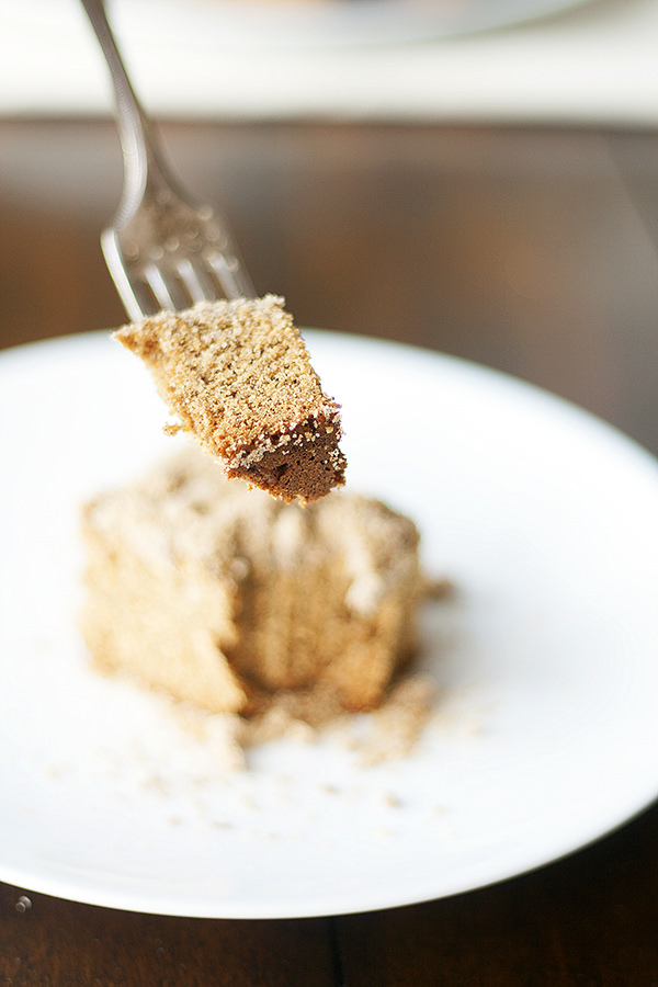 gingerbread coffeecake with spiced ginger streusel