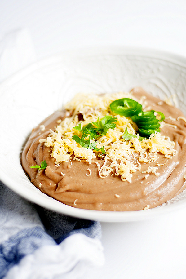 slow cooker refried beans