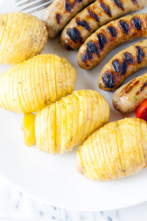 grilled hasselback potatoes