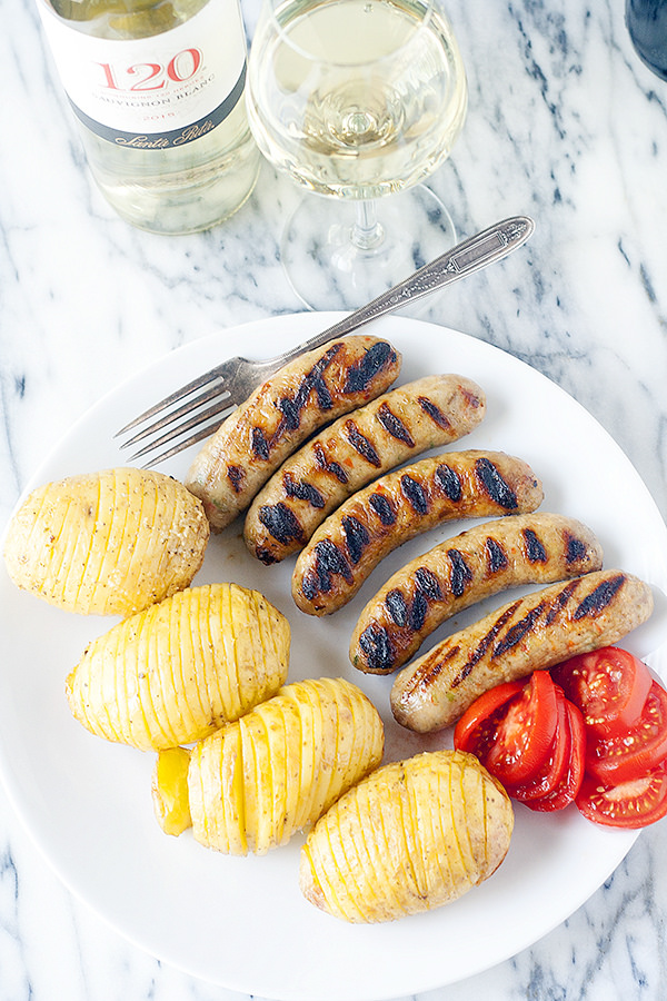 grilled hasselback potatoes