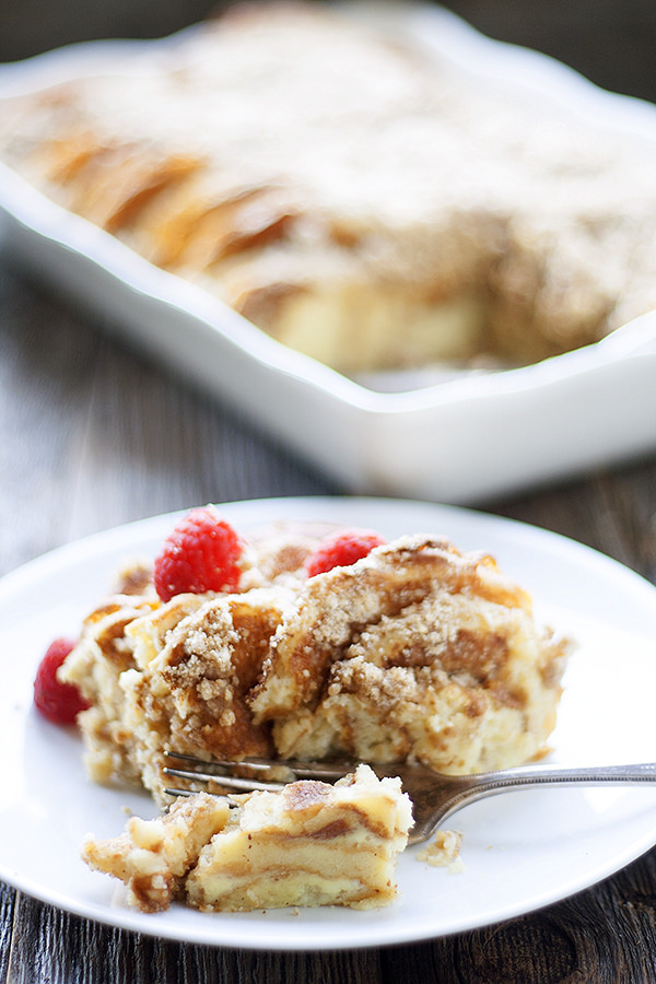easy overnight pancake casserole perfect for breakfast or brunch