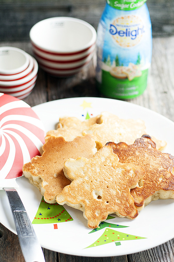 frosted sugar cookie pancakes