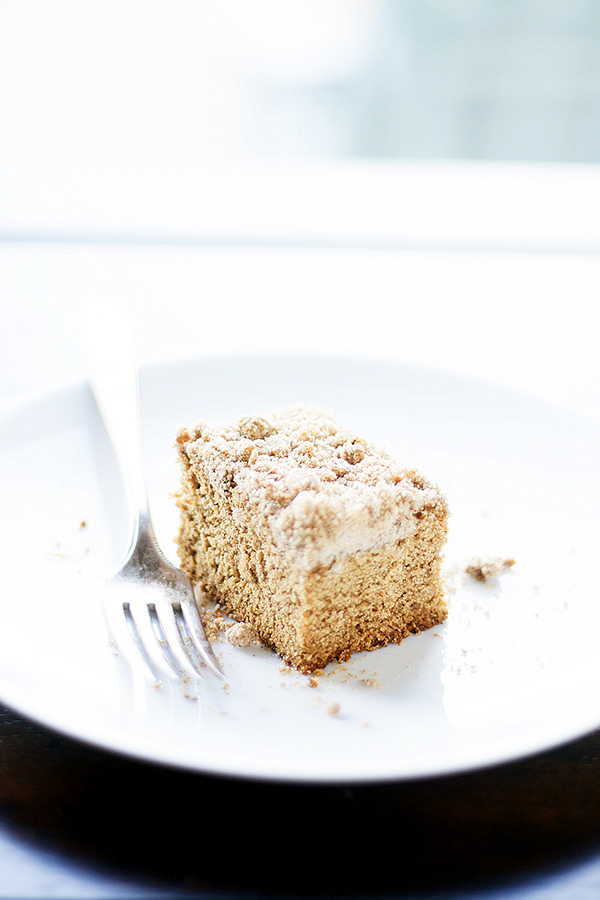 gingerbread coffeecake with spiced ginger streusel