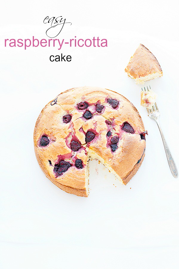 easy raspberry ricotta cake